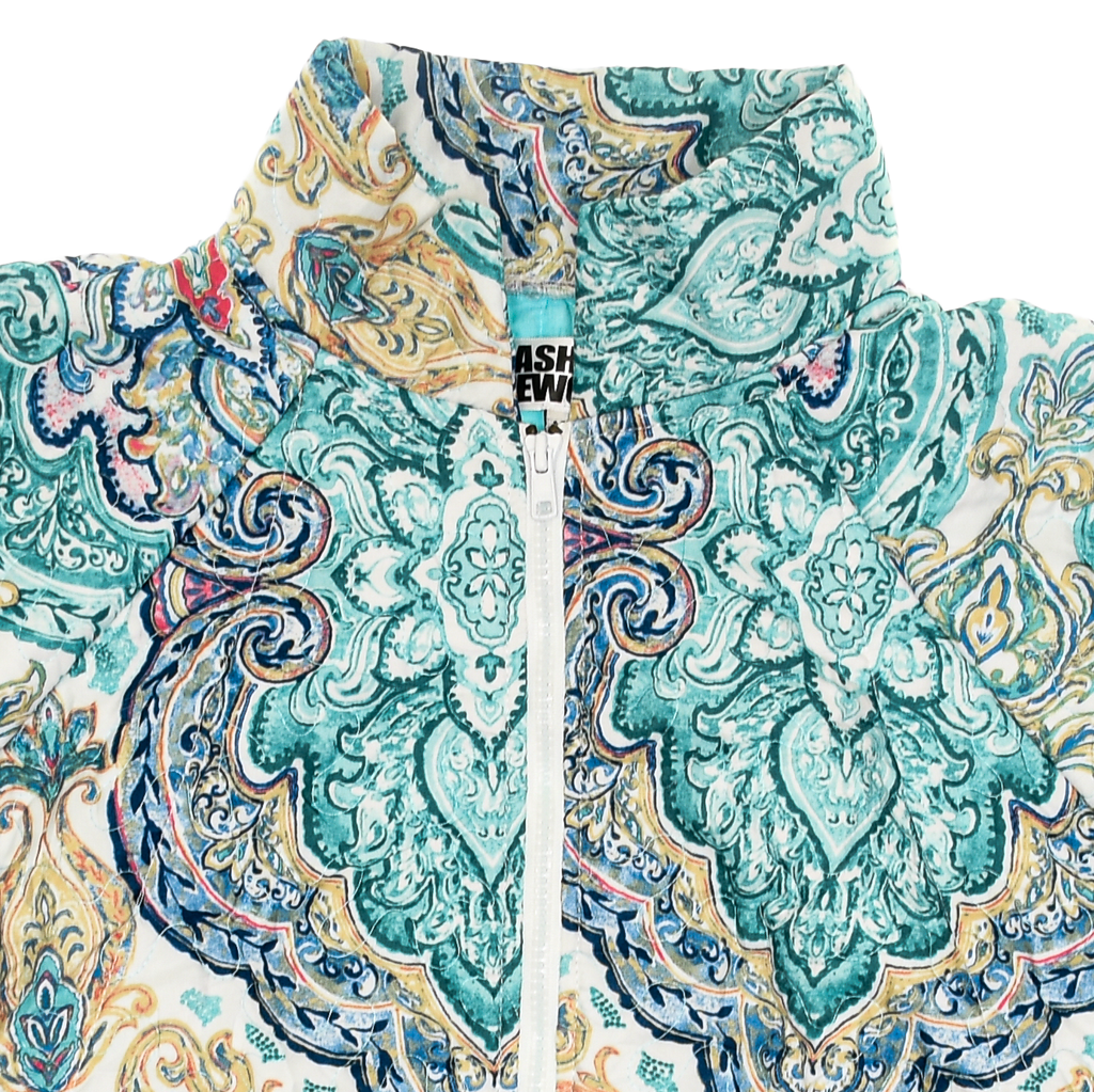 Bright Blue Mandala Classic Quilt Bomber