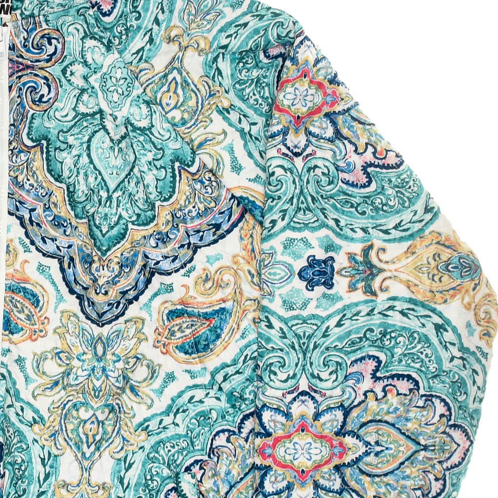 Bright Blue Mandala Classic Quilt Bomber