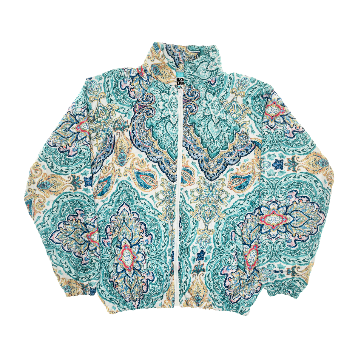 Bright Blue Mandala Classic Quilt Bomber