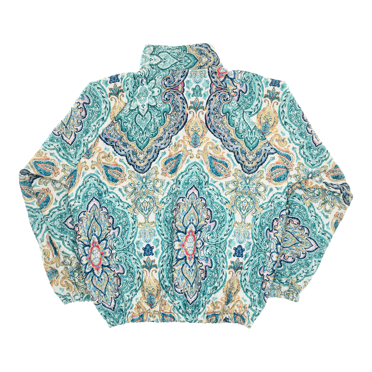 Bright Blue Mandala Classic Quilt Bomber