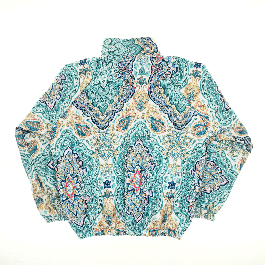 Bright Blue Mandala Classic Quilt Bomber