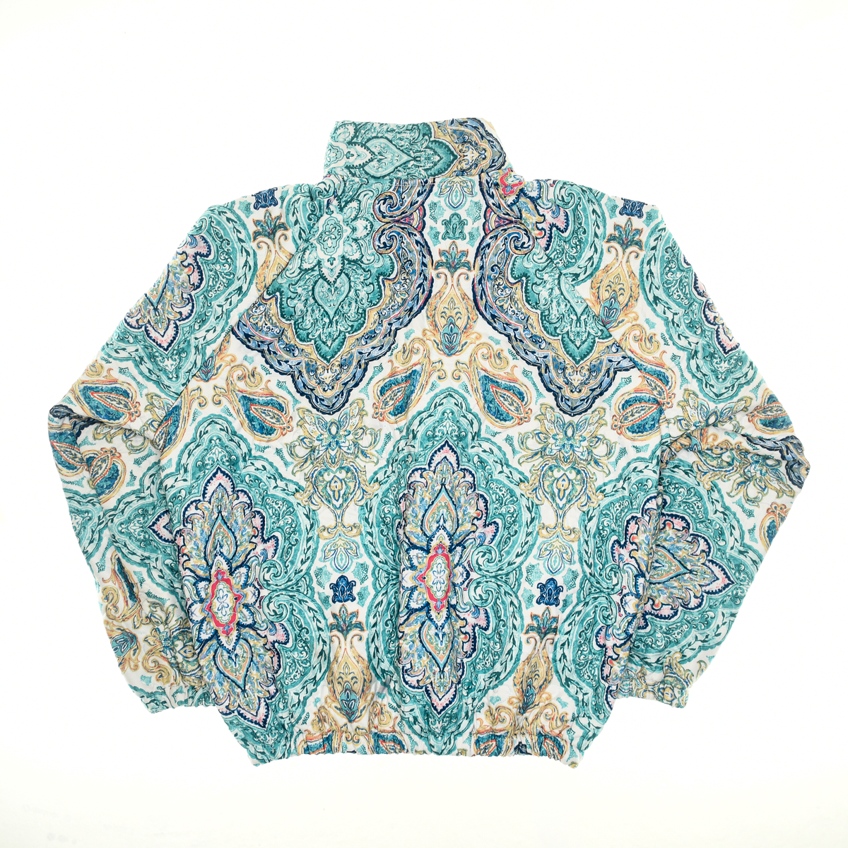 Bright Blue Mandala Classic Quilt Bomber