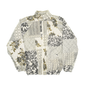 Gray Floral Patchwork Classic Quilt Bomber