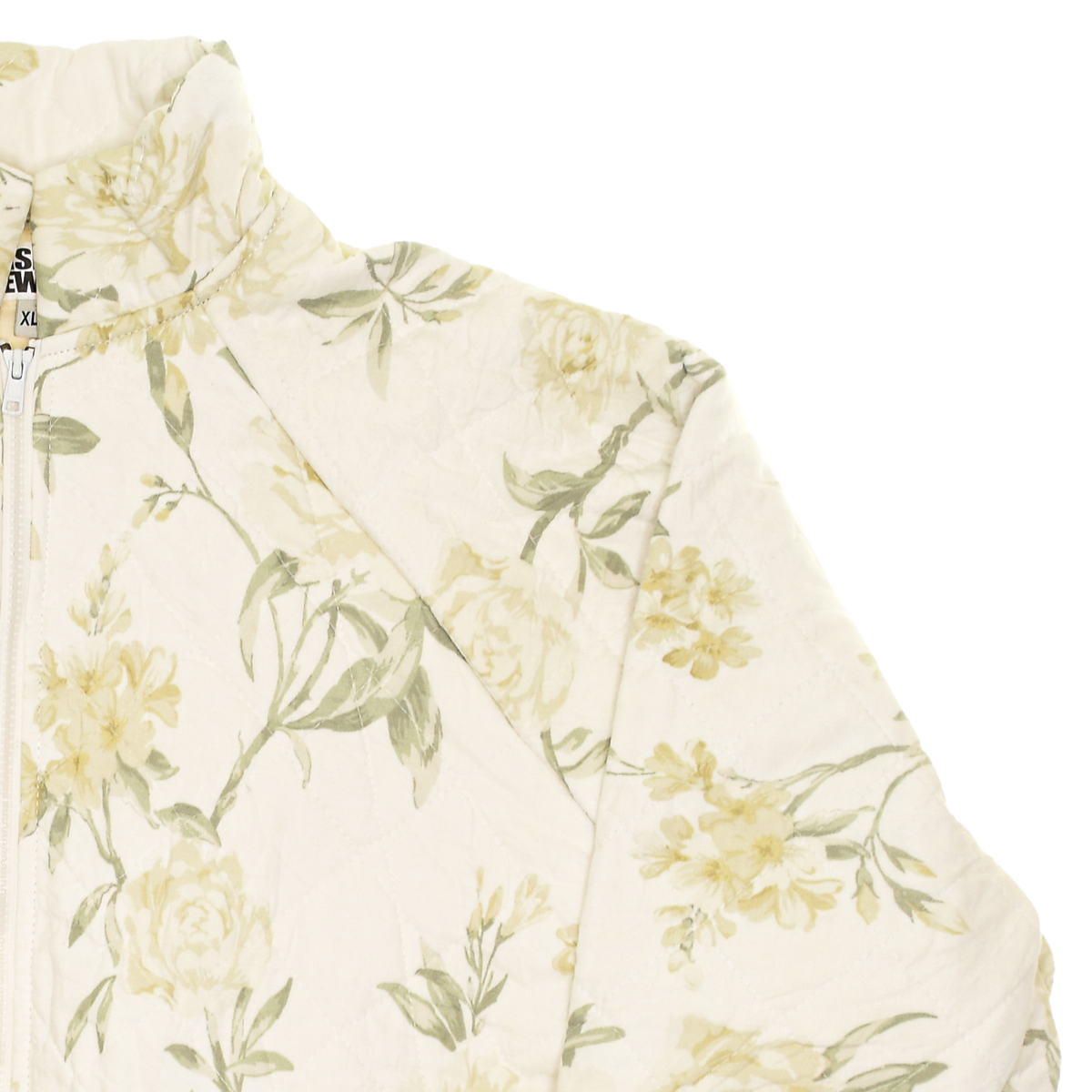 Cream Botanical Classic Quilt Bomber