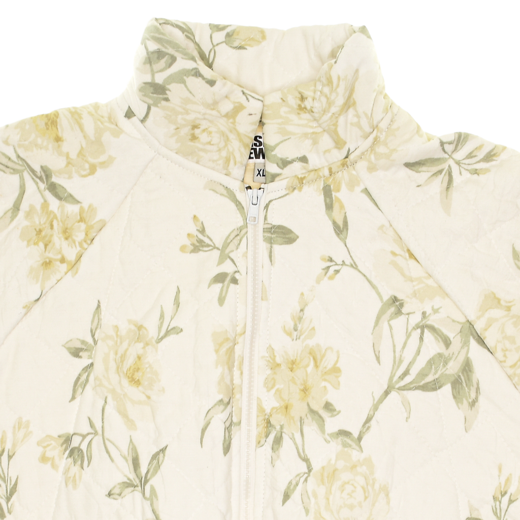 Cream Botanical Classic Quilt Bomber