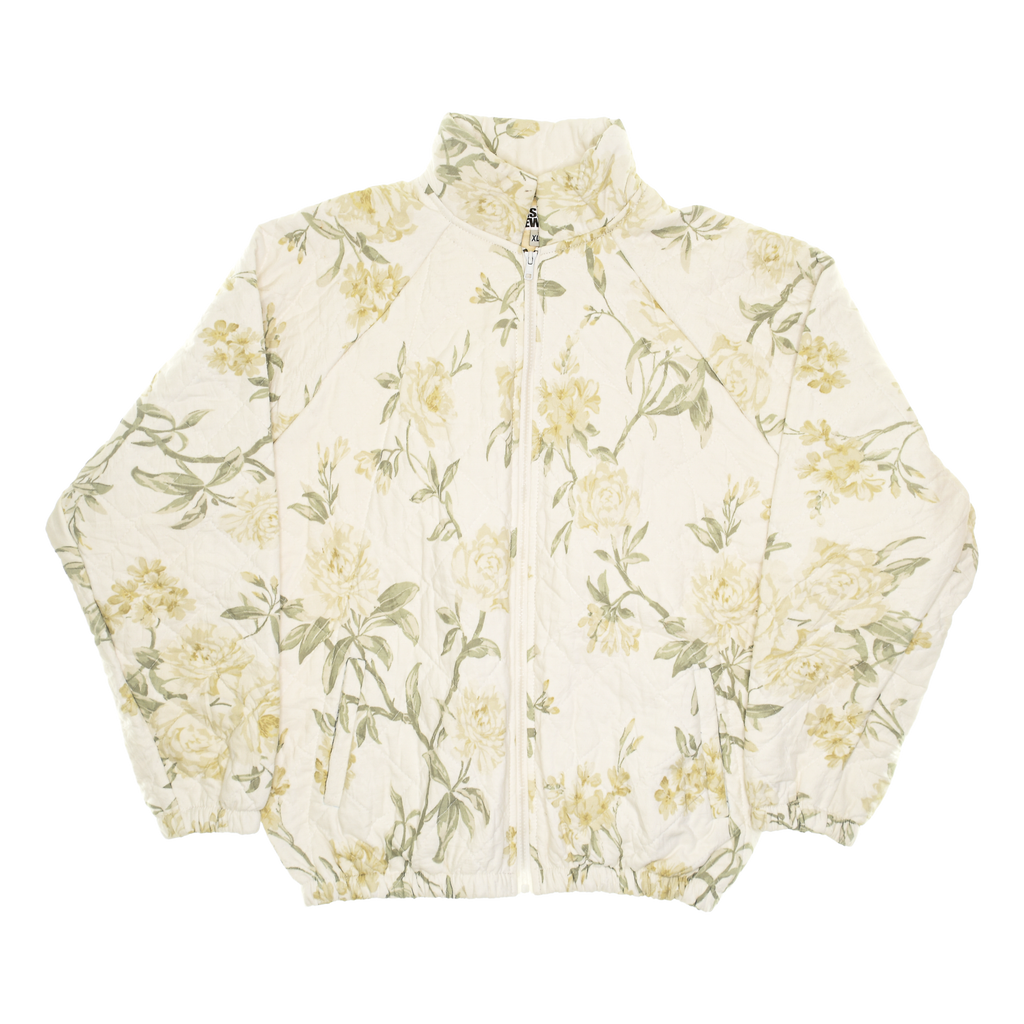 Cream Botanical Classic Quilt Bomber