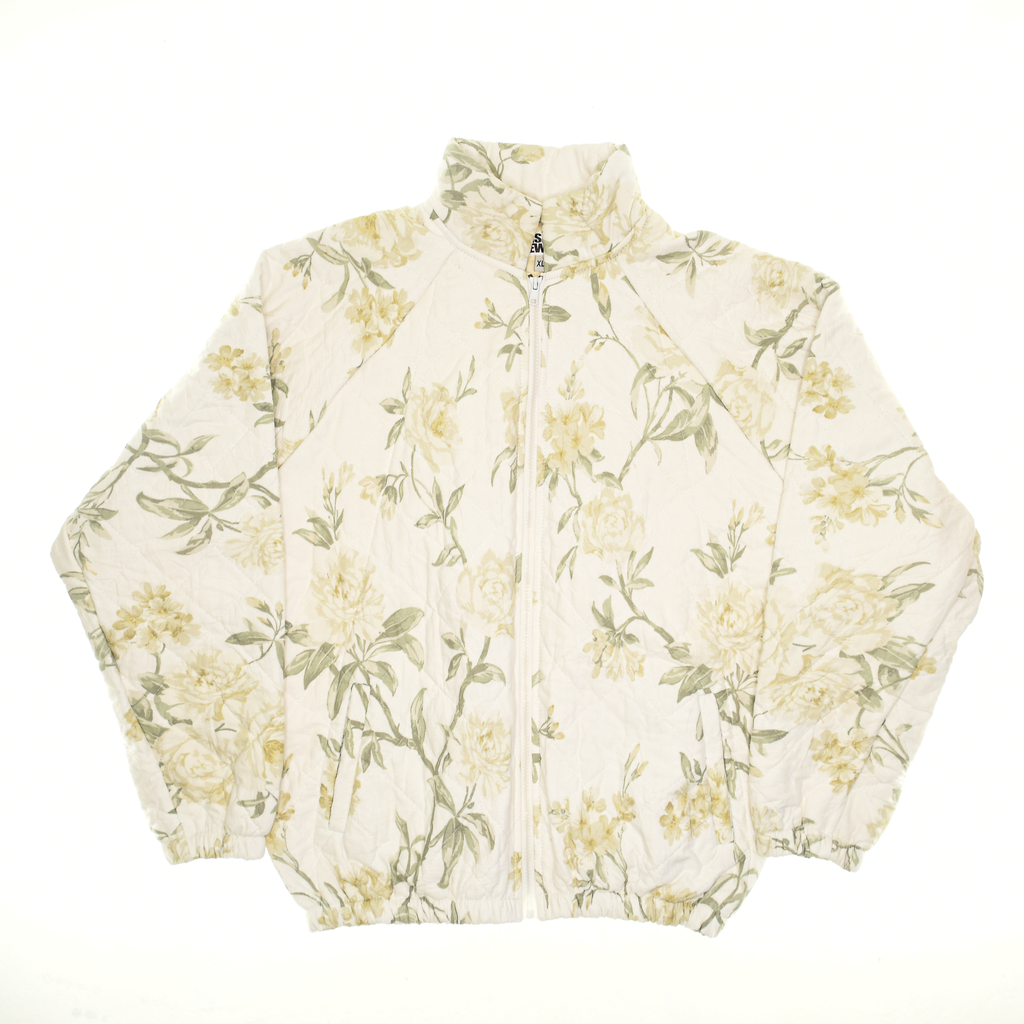 Cream Botanical Classic Quilt Bomber