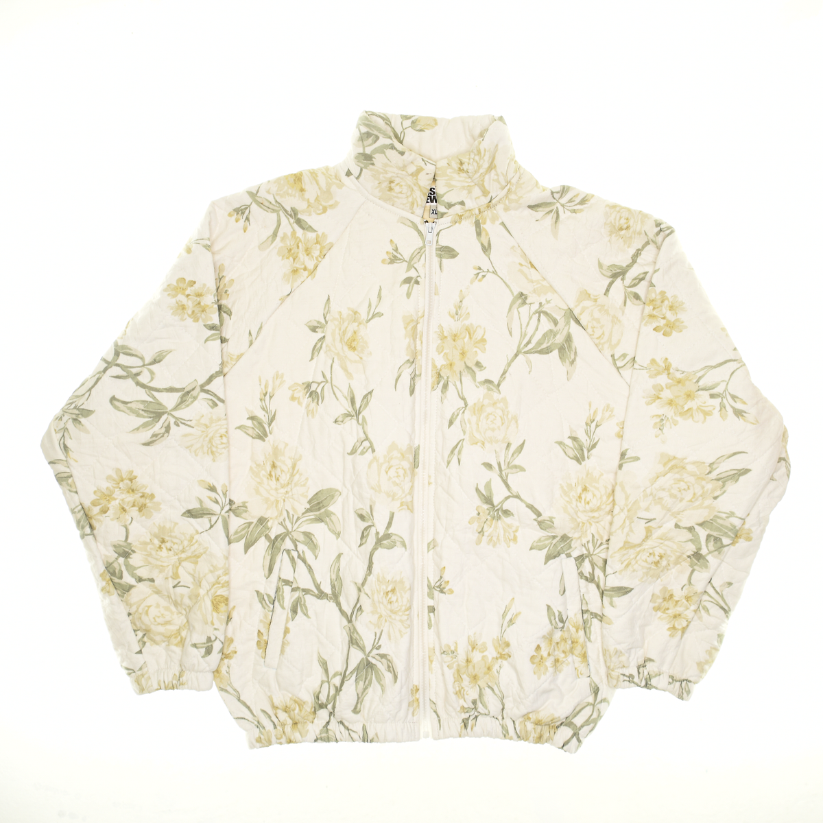 Cream Botanical Classic Quilt Bomber