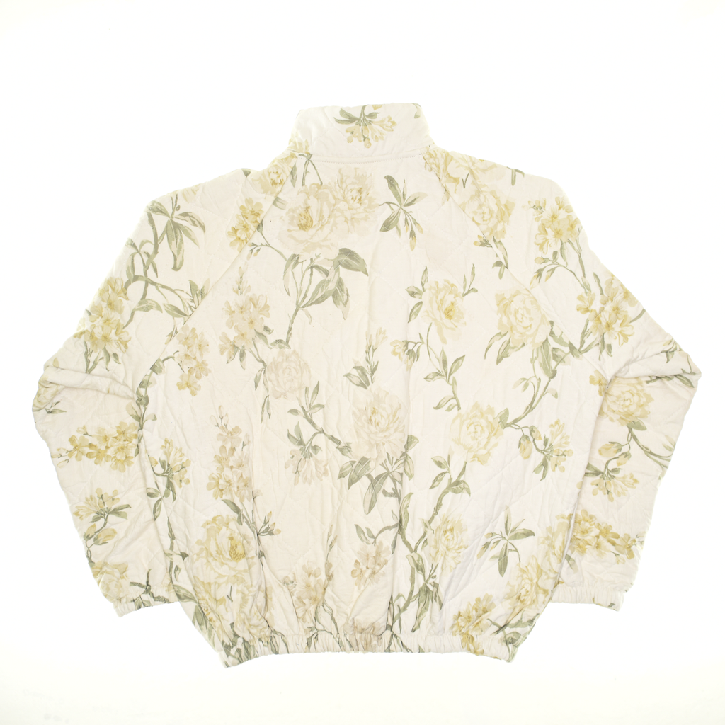 Cream Botanical Classic Quilt Bomber
