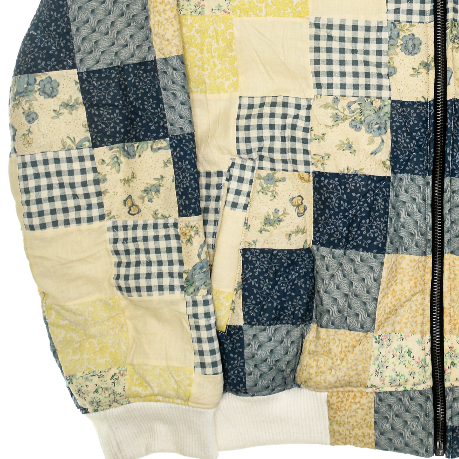 Yellow Patchwork Classic Quilt Bomber