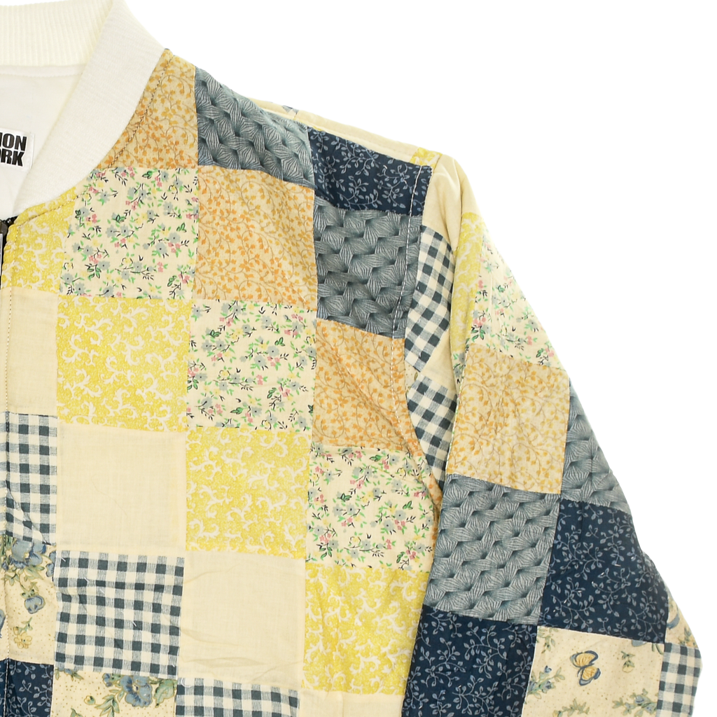 Yellow Patchwork Classic Quilt Bomber