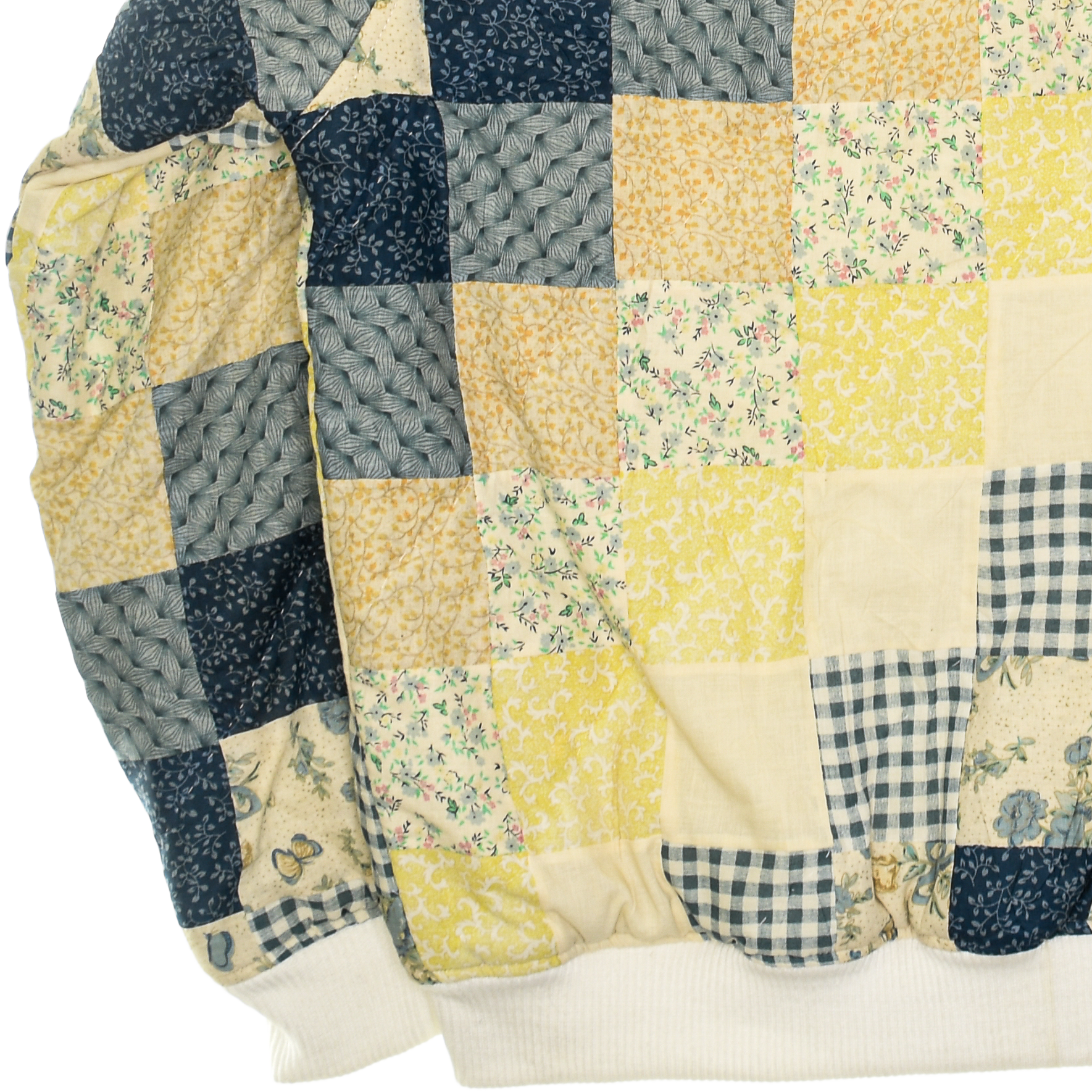 Yellow Patchwork Classic Quilt Bomber