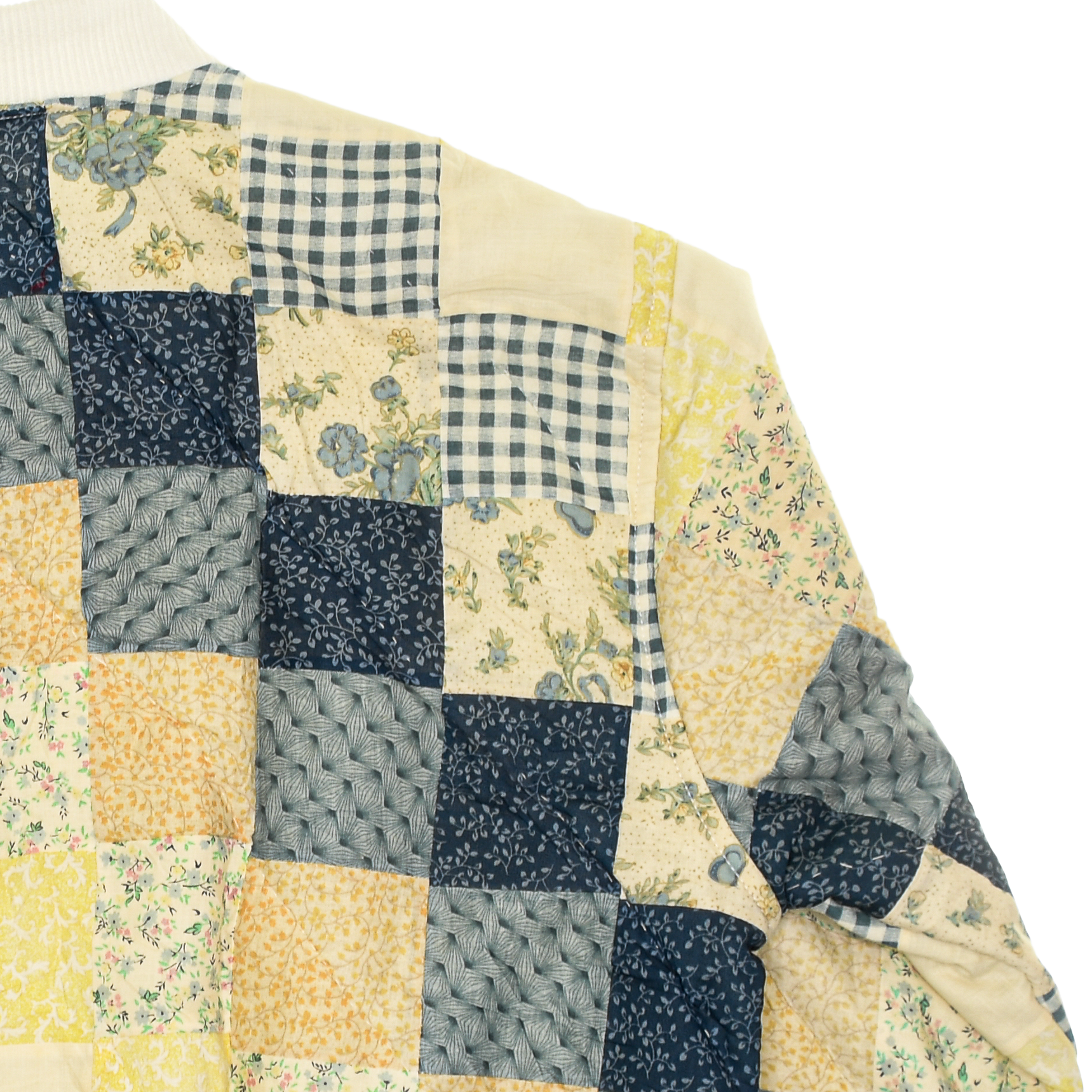 Yellow Patchwork Classic Quilt Bomber