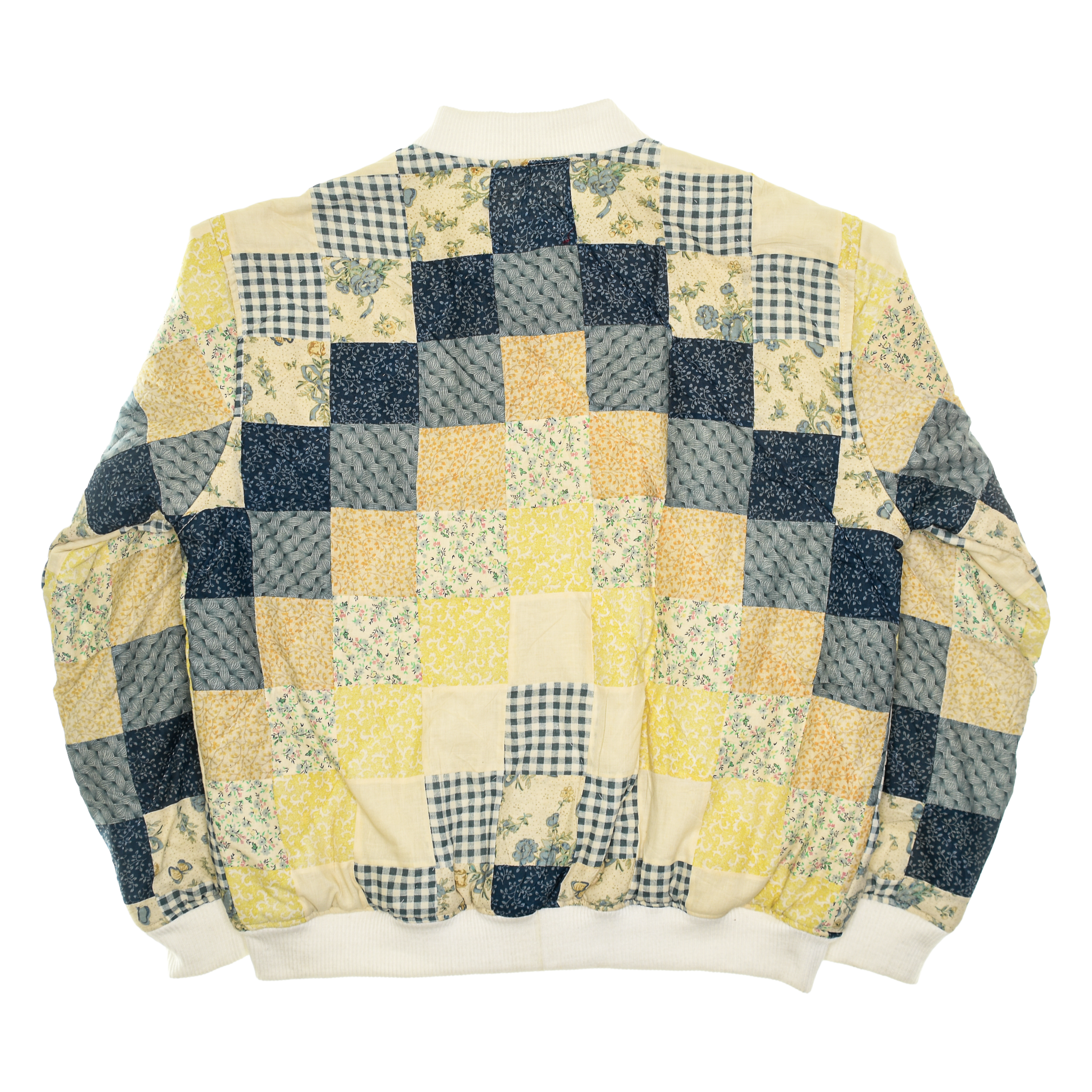 Yellow Patchwork Classic Quilt Bomber