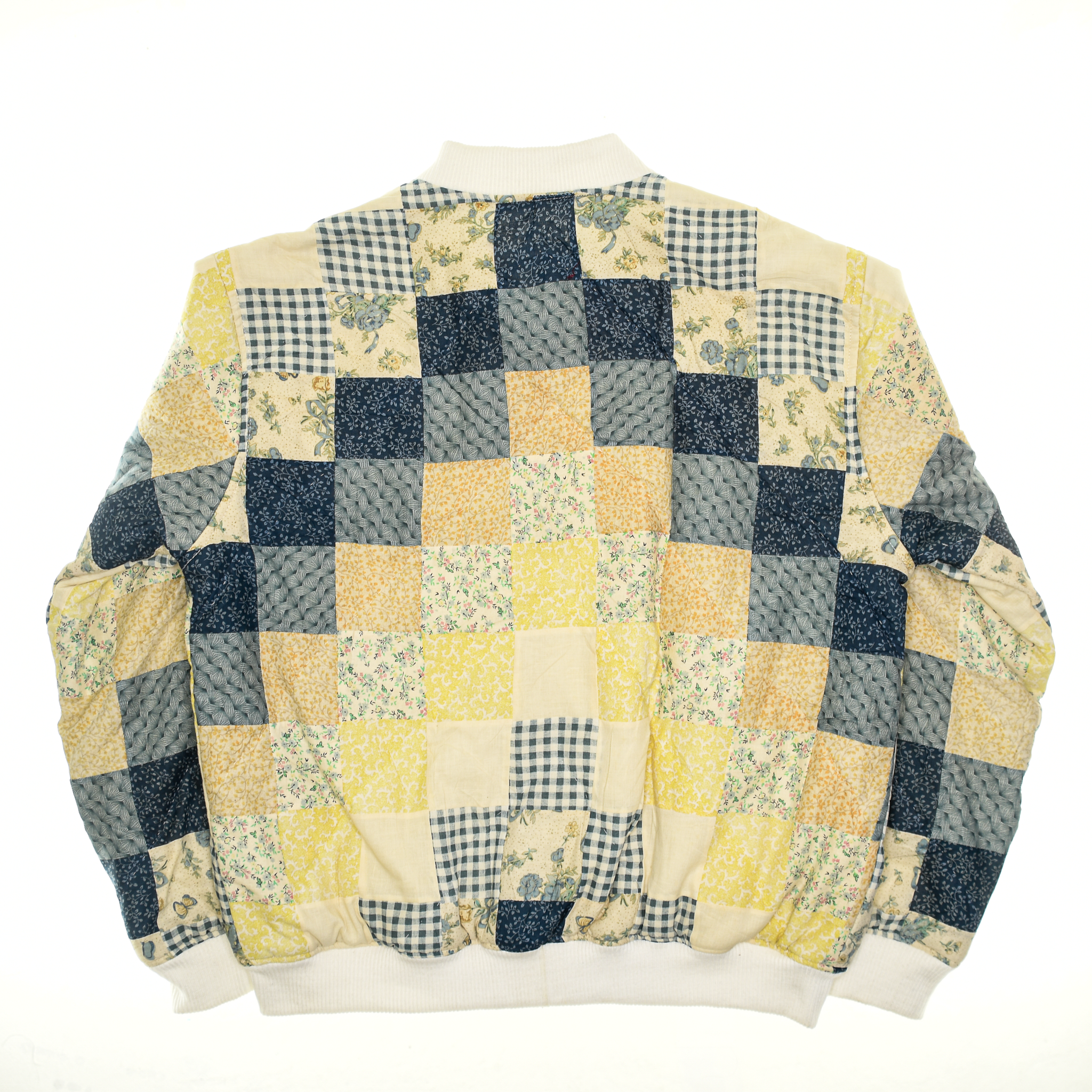 Yellow Patchwork Classic Quilt Bomber