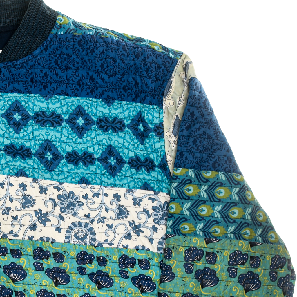 Blues & Greens Classic Quilt Bomber