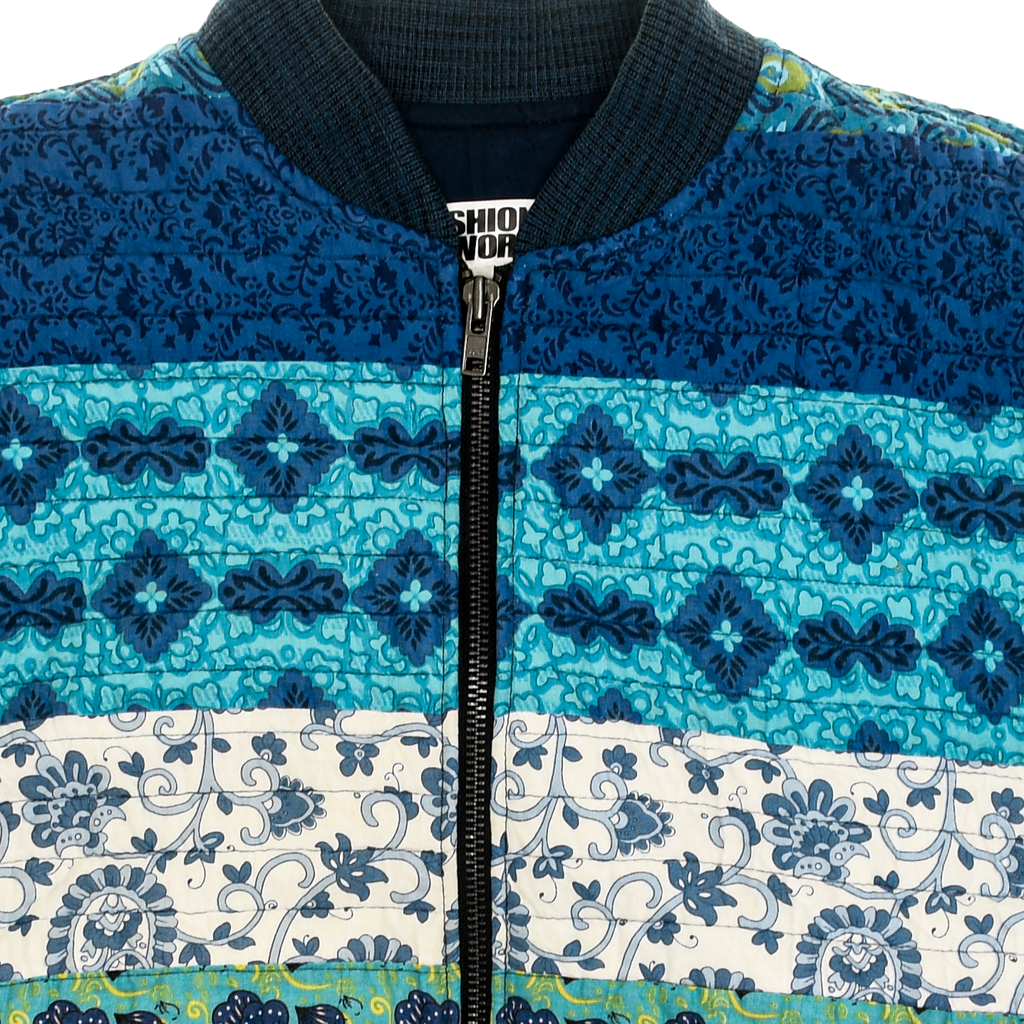 Blues & Greens Classic Quilt Bomber