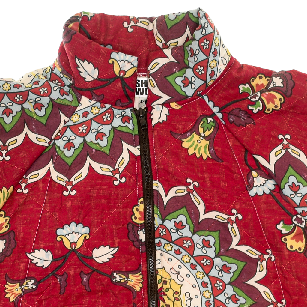 Red Mandala Classic Quilt Bomber