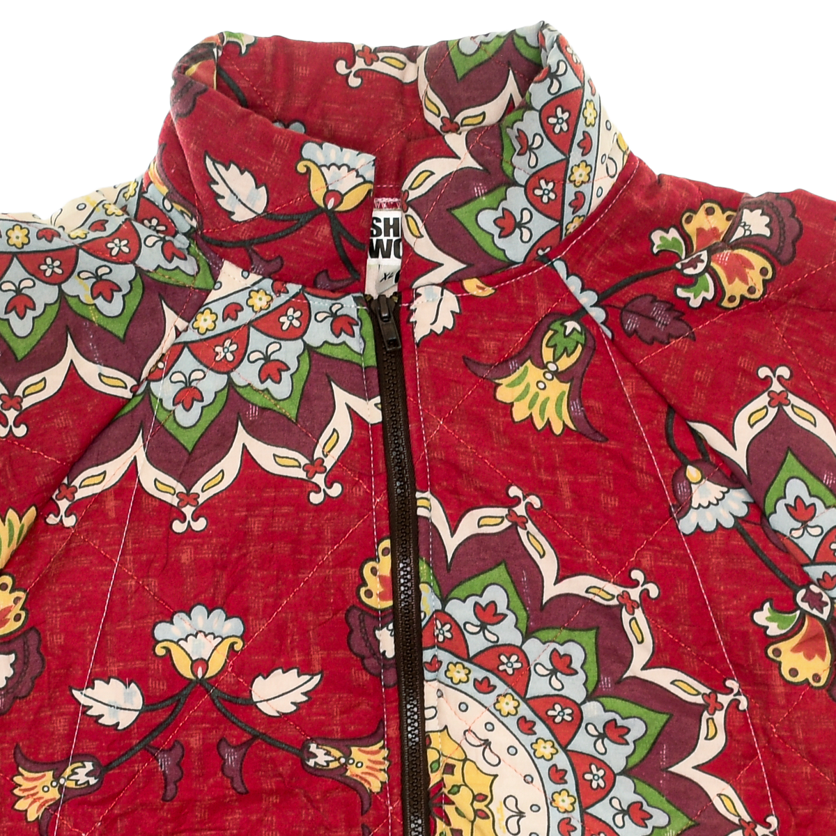 Red Mandala Classic Quilt Bomber