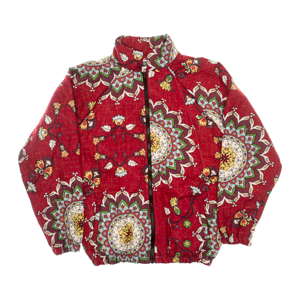 Red Mandala Classic Quilt Bomber