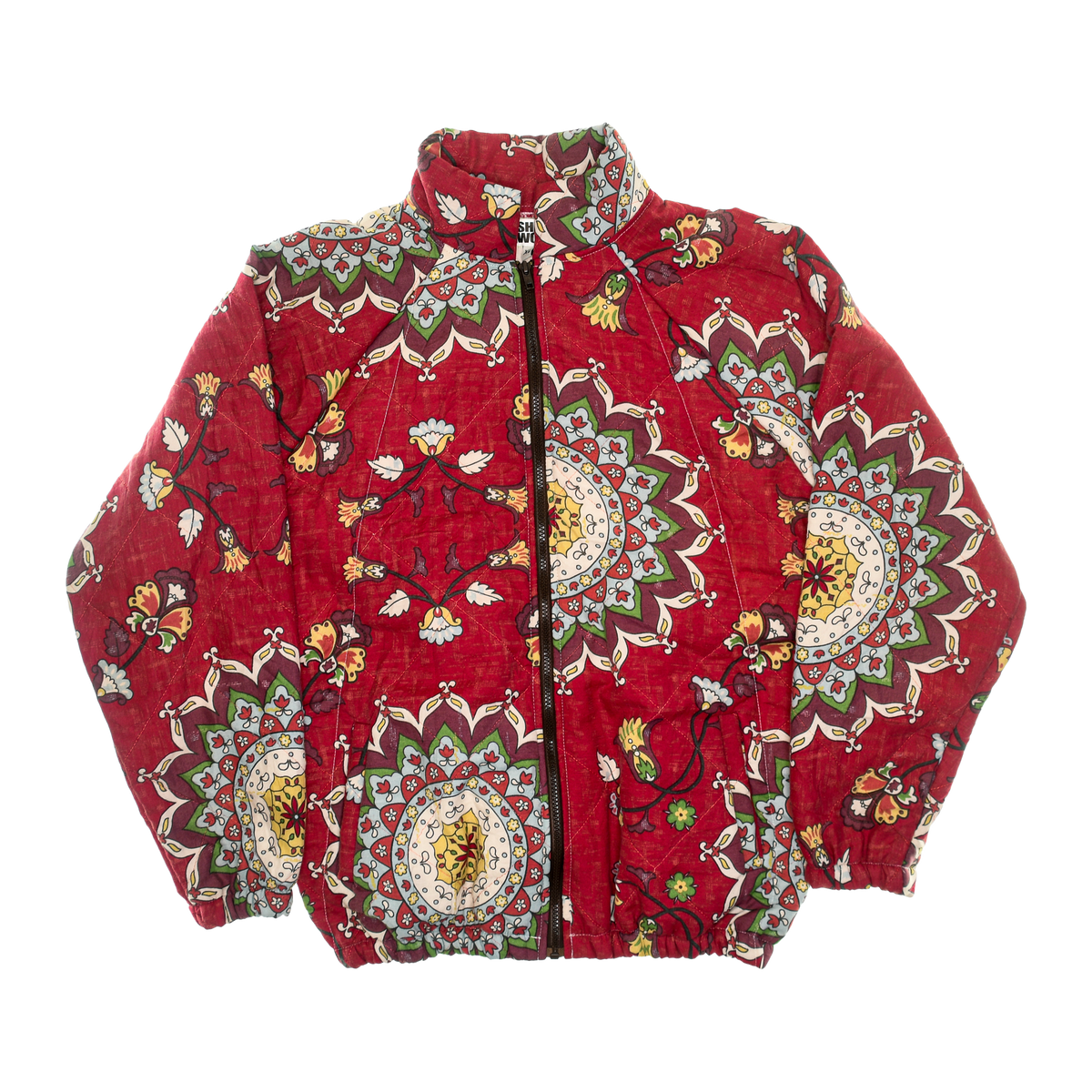 Red Mandala Classic Quilt Bomber