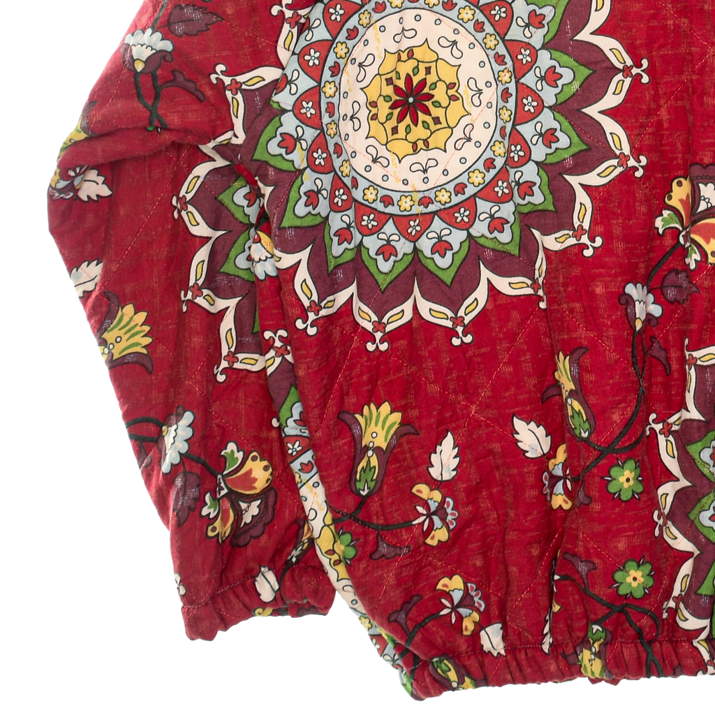 Red Mandala Classic Quilt Bomber