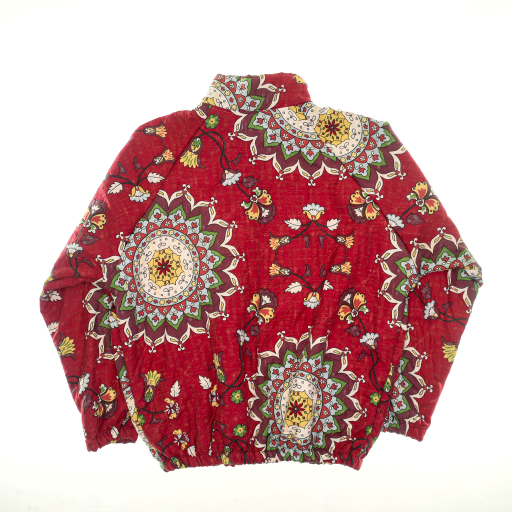 Red Mandala Classic Quilt Bomber