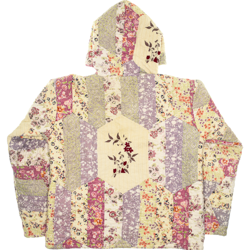 (MEASURE) Pink & Purple Floral Coastal Nomad Hoodie