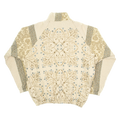 Neutral Paisley & Floral Print Classic Quilt Bomber