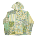 Greens Patchwork Coastal Nomad Quilt Hoodie