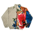 (MEASURE) Hibiscus Flower Classic Quilt Bomber