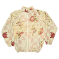 (MEASURE) Pink Flowers Classic Quilt Bomber