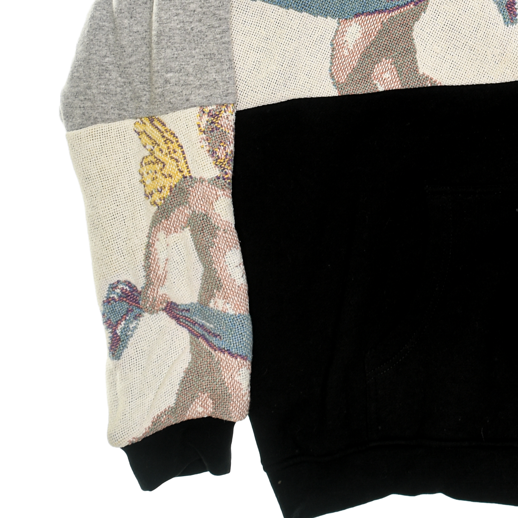 (MEASURE) Cherubim Angel Patchwork Tapestry Zip Up