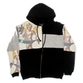(MEASURE) Cherubim Angel Patchwork Tapestry Zip Up