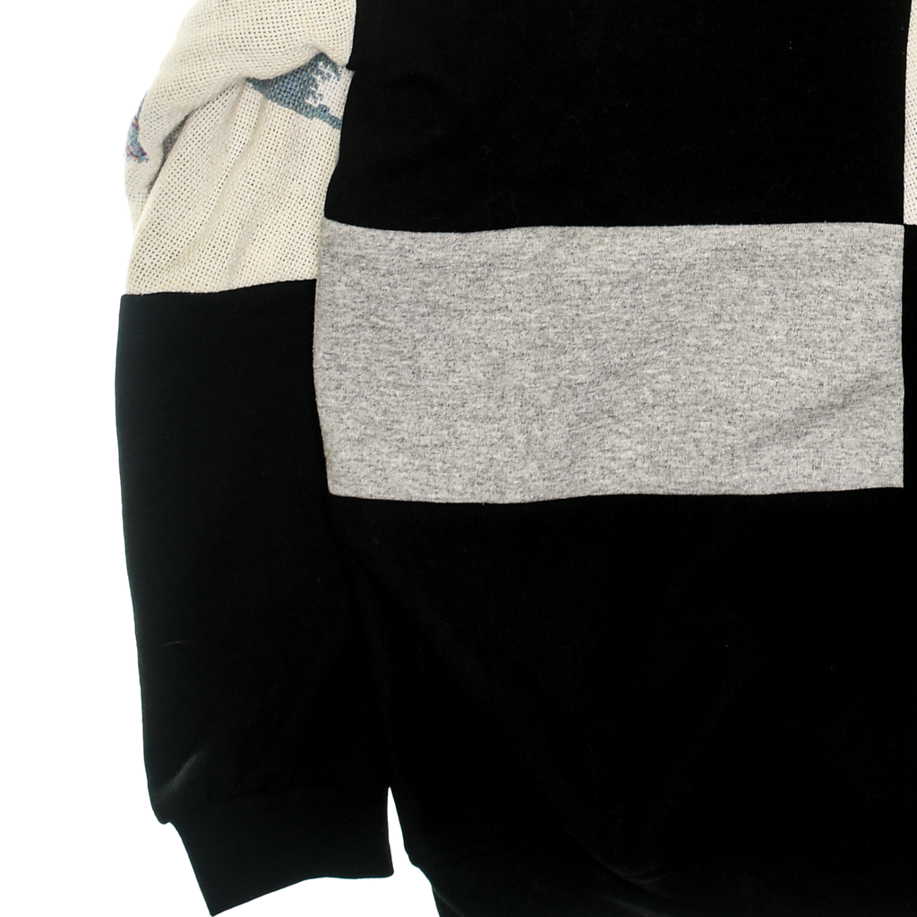 (MEASURE) Cherubim Angel Patchwork Tapestry Zip Up