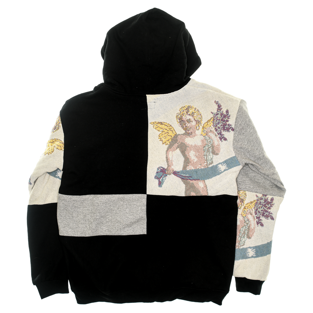 (MEASURE) Cherubim Angel Patchwork Tapestry Zip Up