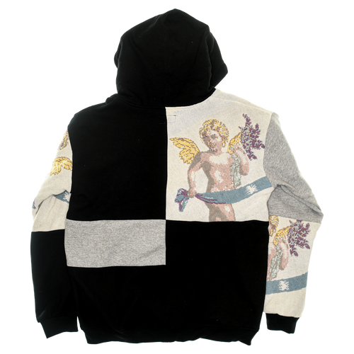 (MEASURE) Cherubim Angel Patchwork Tapestry Zip Up