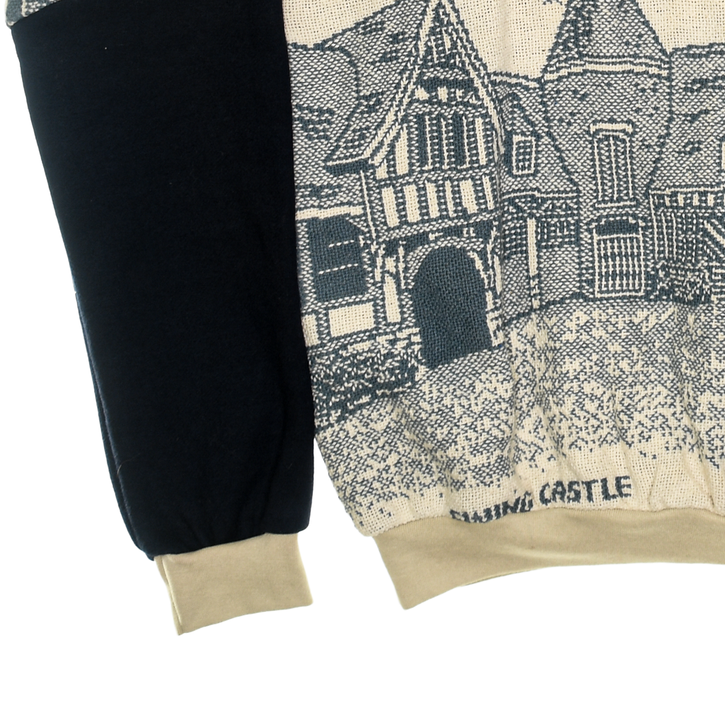 (MEASURE) Victorian Buildings Full Tapestry Panel Pullover