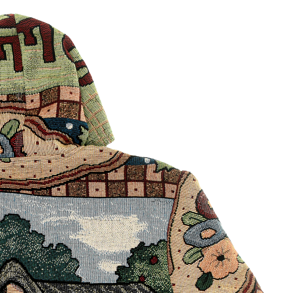 (MEASURE) Cottage Core Double Tapestry Zip Through