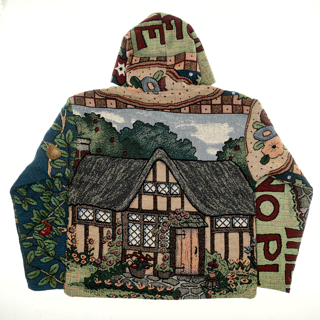 (MEASURE) Cottage Core Double Tapestry Zip Through