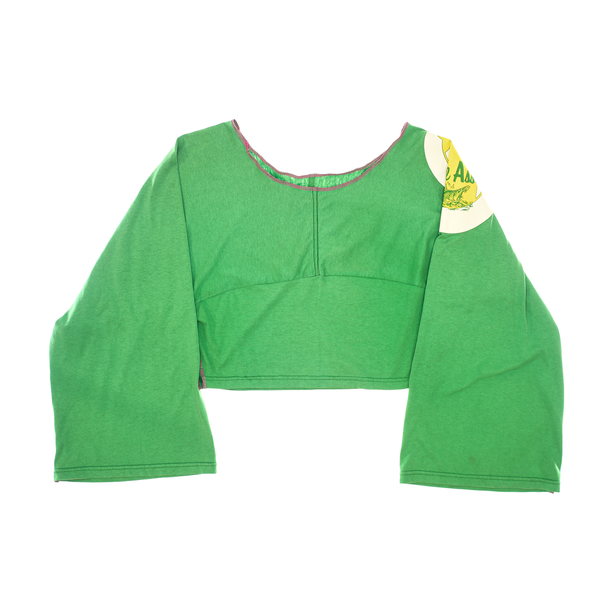 Watermelon Green Reversible Crop Top
