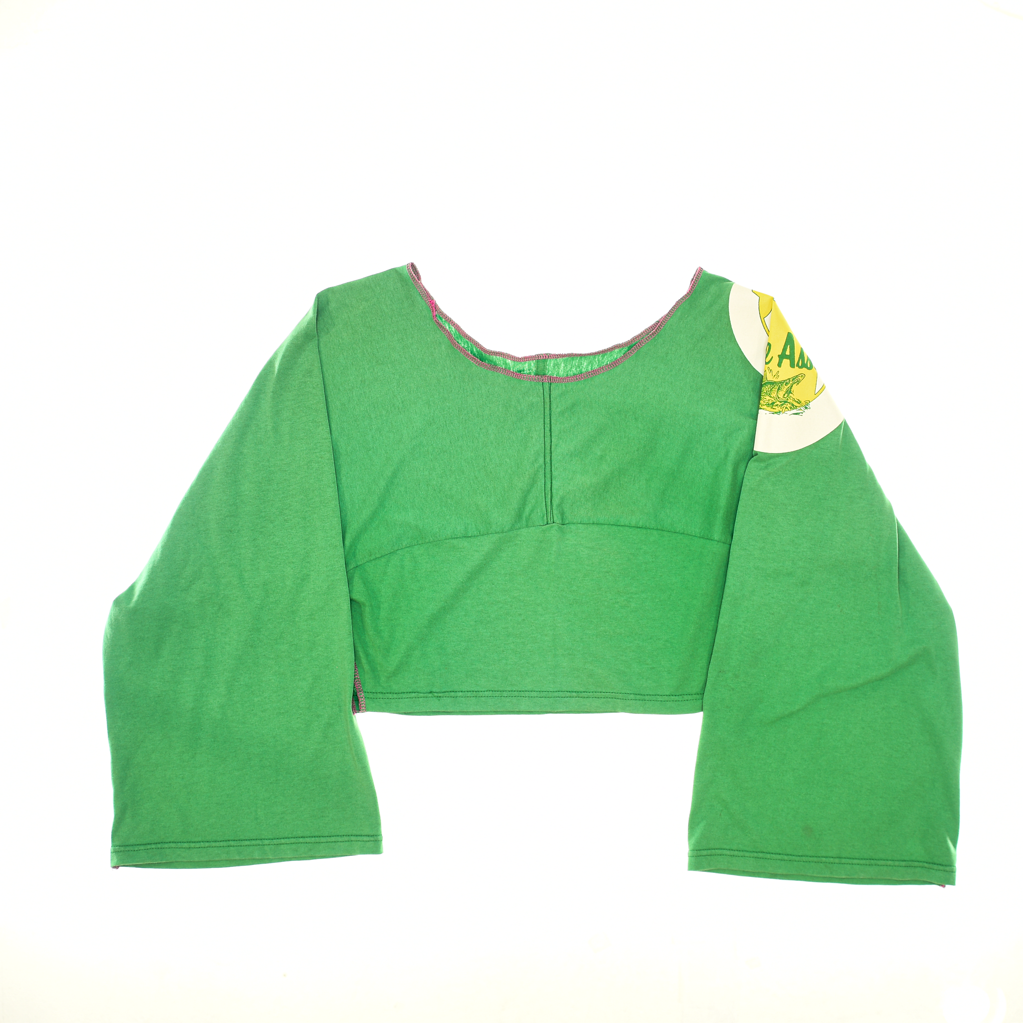 Watermelon Green Reversible Crop Top