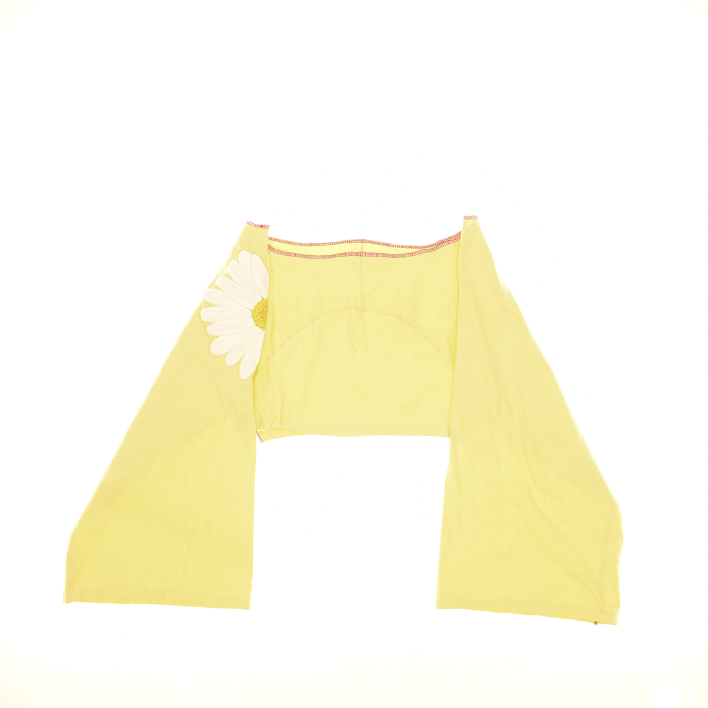 Yellow Daisy Reversible Crop Top