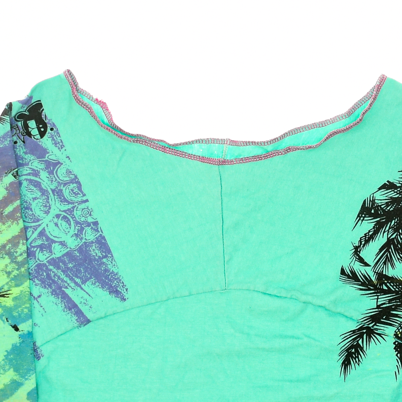Bright Tropical Reversible Crop Top