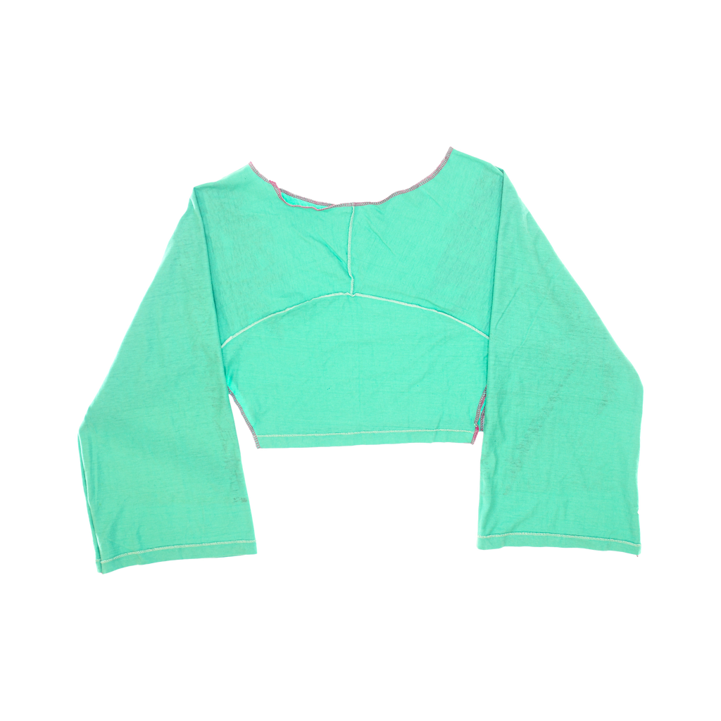 Bright Tropical Reversible Crop Top