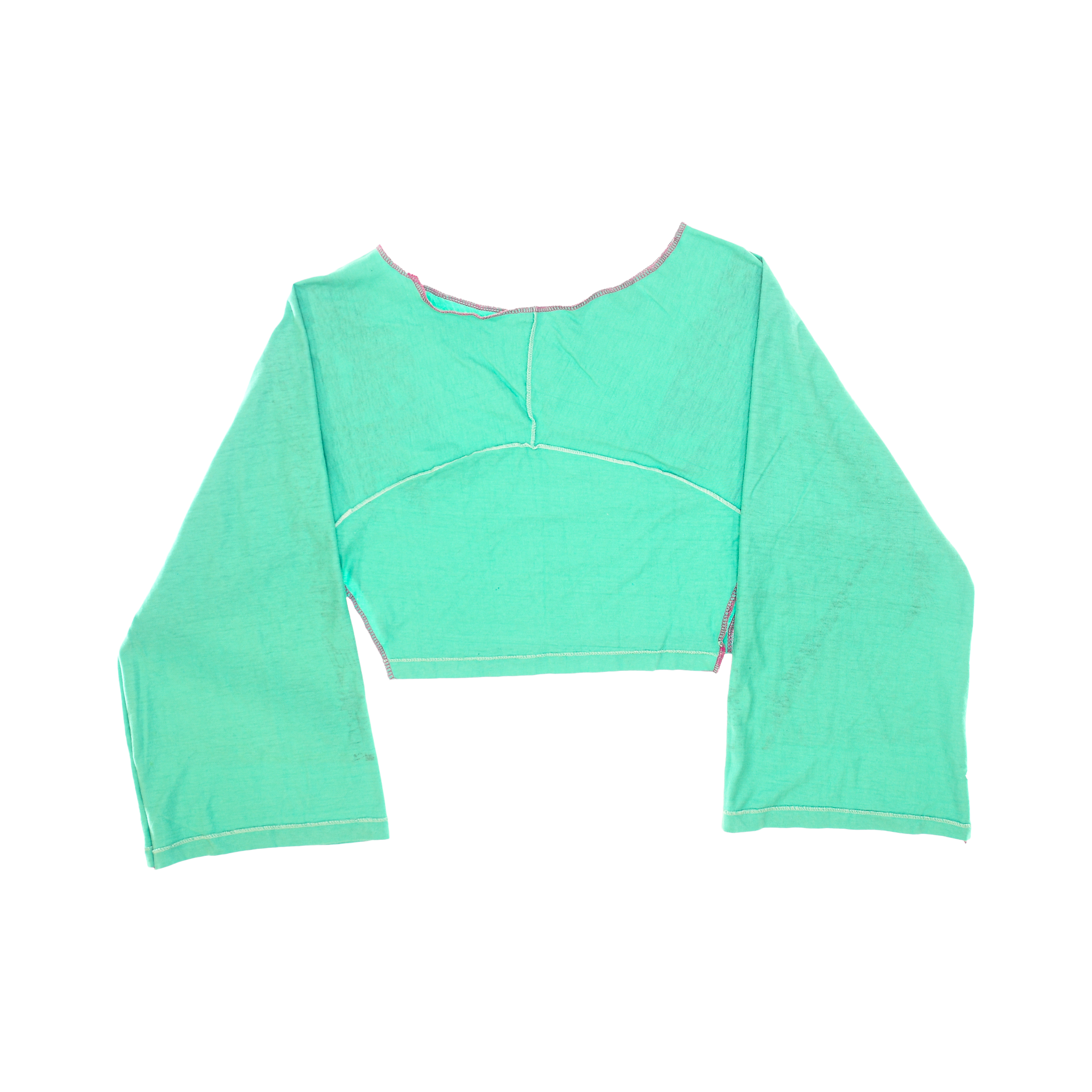 Bright Tropical Reversible Crop Top