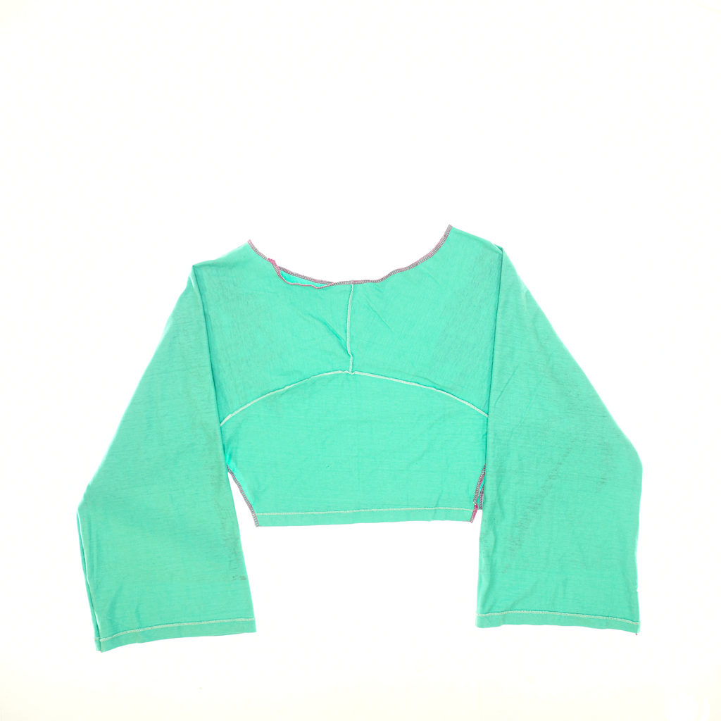 Bright Tropical Reversible Crop Top