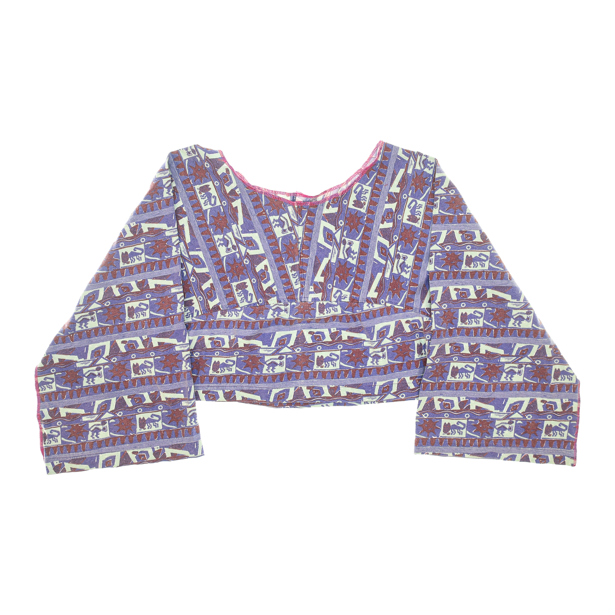 Southwest Print Reversible Crop Top