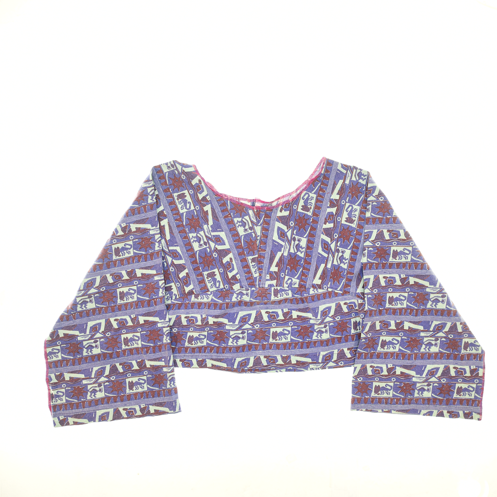 Southwest Print Reversible Crop Top