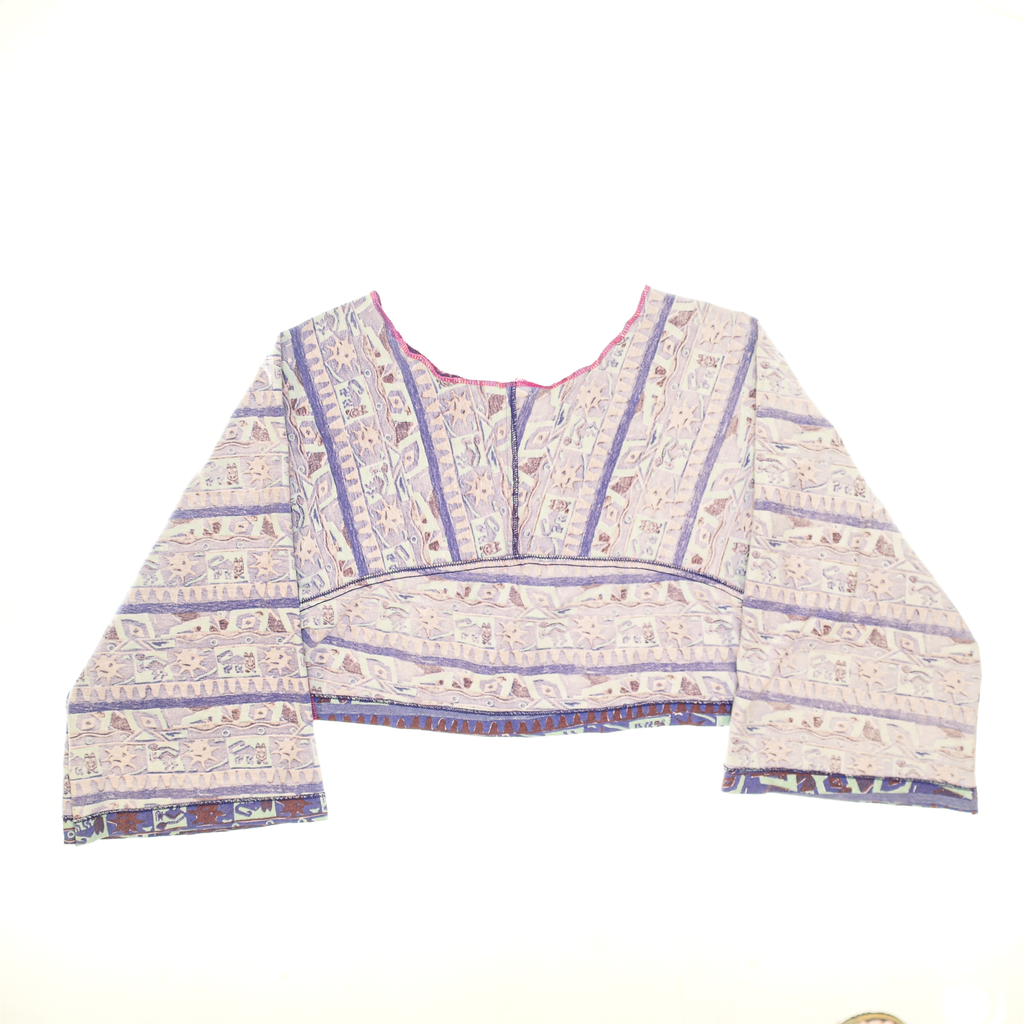 Southwest Print Reversible Crop Top